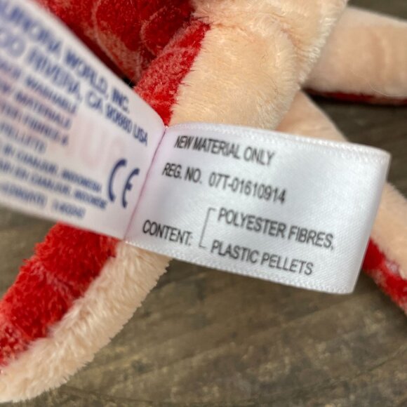 Red Octopus Plush Toy By Aurora 8" Soft Cuddly Stuffed Animal Ocean Animals - Picture 6 of 7